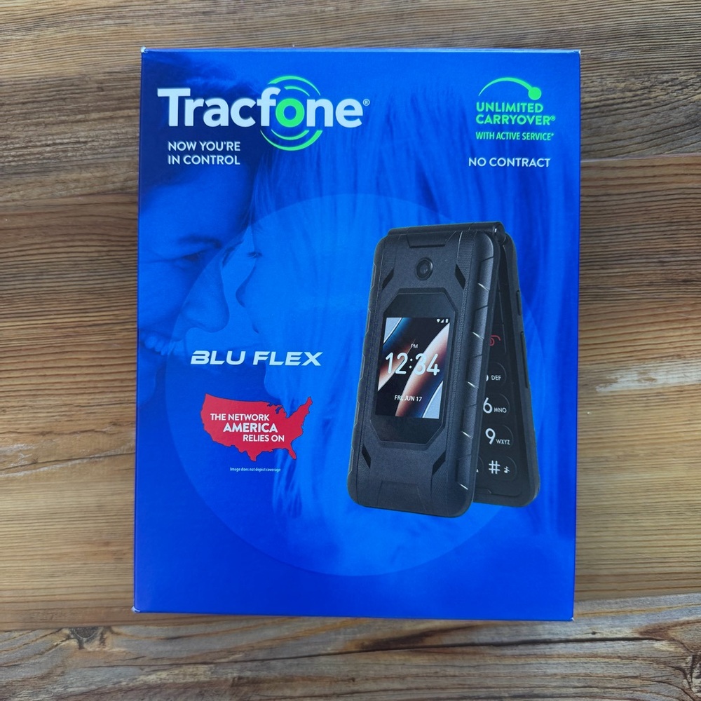Tracfone NEW Blu Flex Flip Phone in Box #2512141